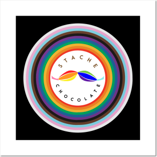 Stache Chocolate Inclusive Pride Logo Posters and Art